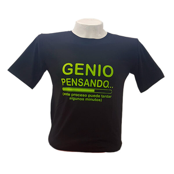 Camiseta Genio pensando